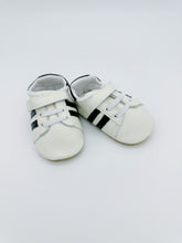 Sporty White Baby Leather Flat Shoes