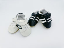 Sporty White Baby Leather Flat Shoes
