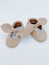Bow Pink Baby Leather Flat Shoes