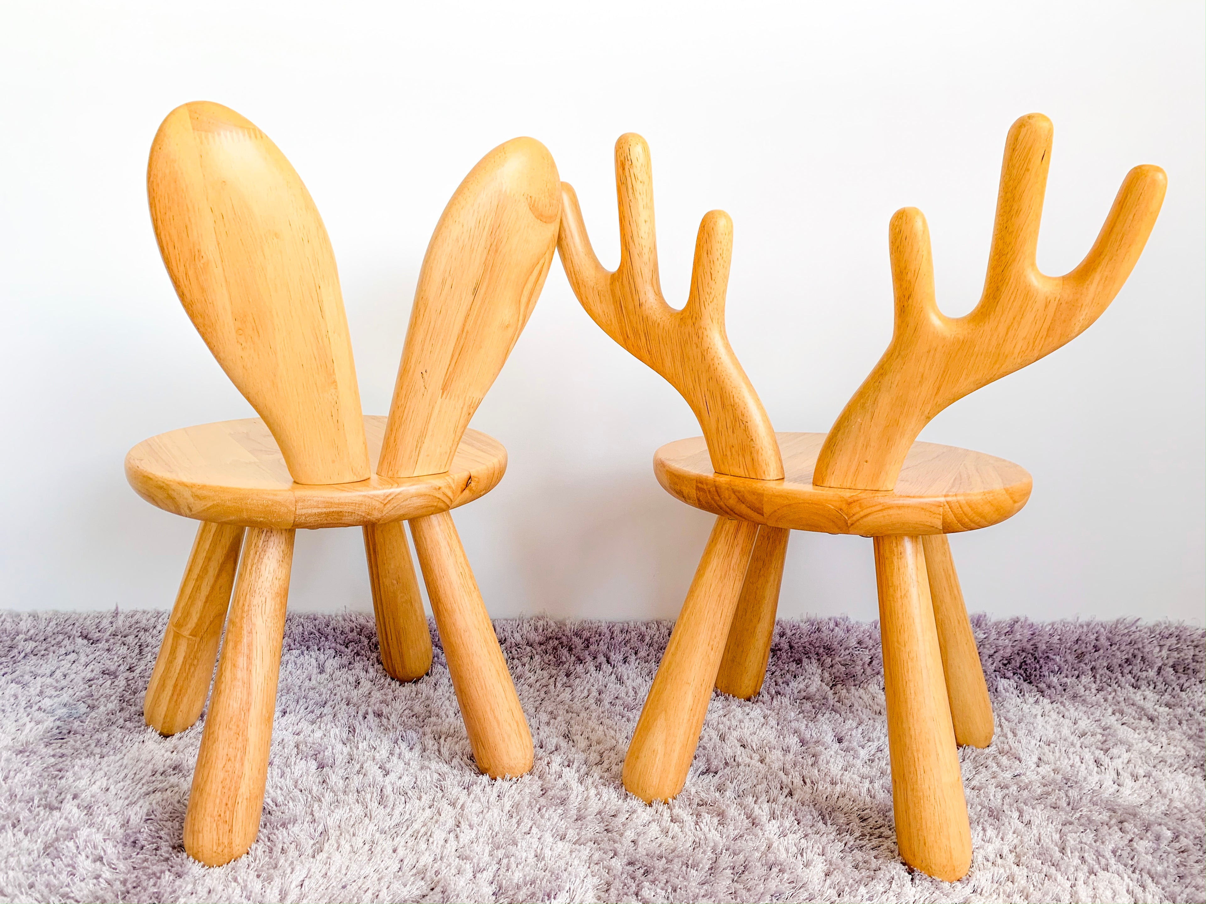 Solid Wood Kids Furniture Zoo Moose Chair